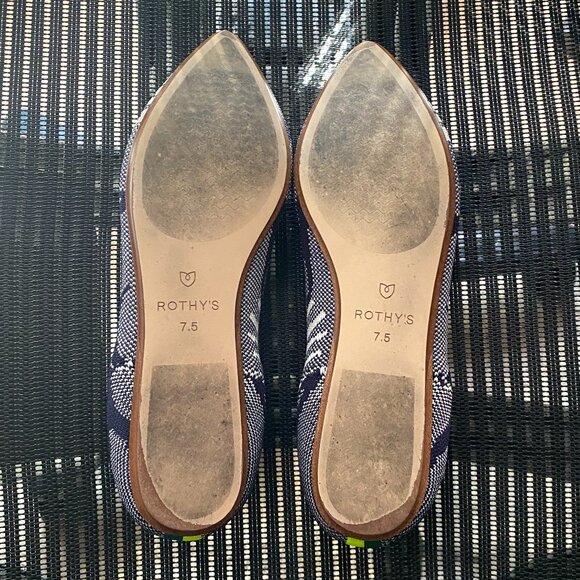 Rothy's Botanical Navy Bow Point - Size 7.5 - Picture 3 of 5